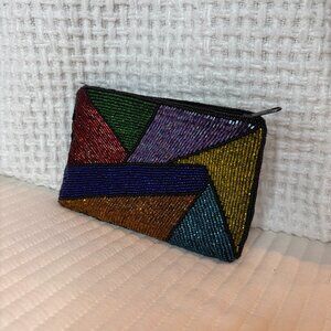 Vintage Neiman Marcus hand-beaded coin purse